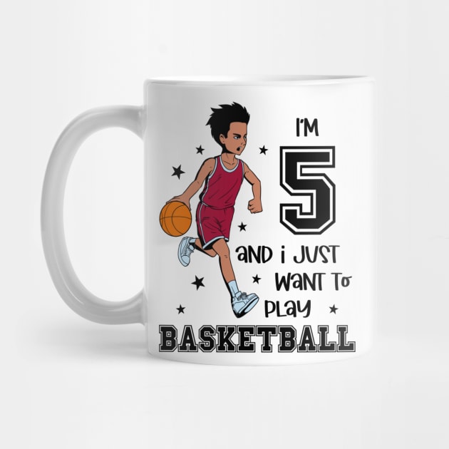 Boy plays basketball - I am 5 by Modern Medieval Design